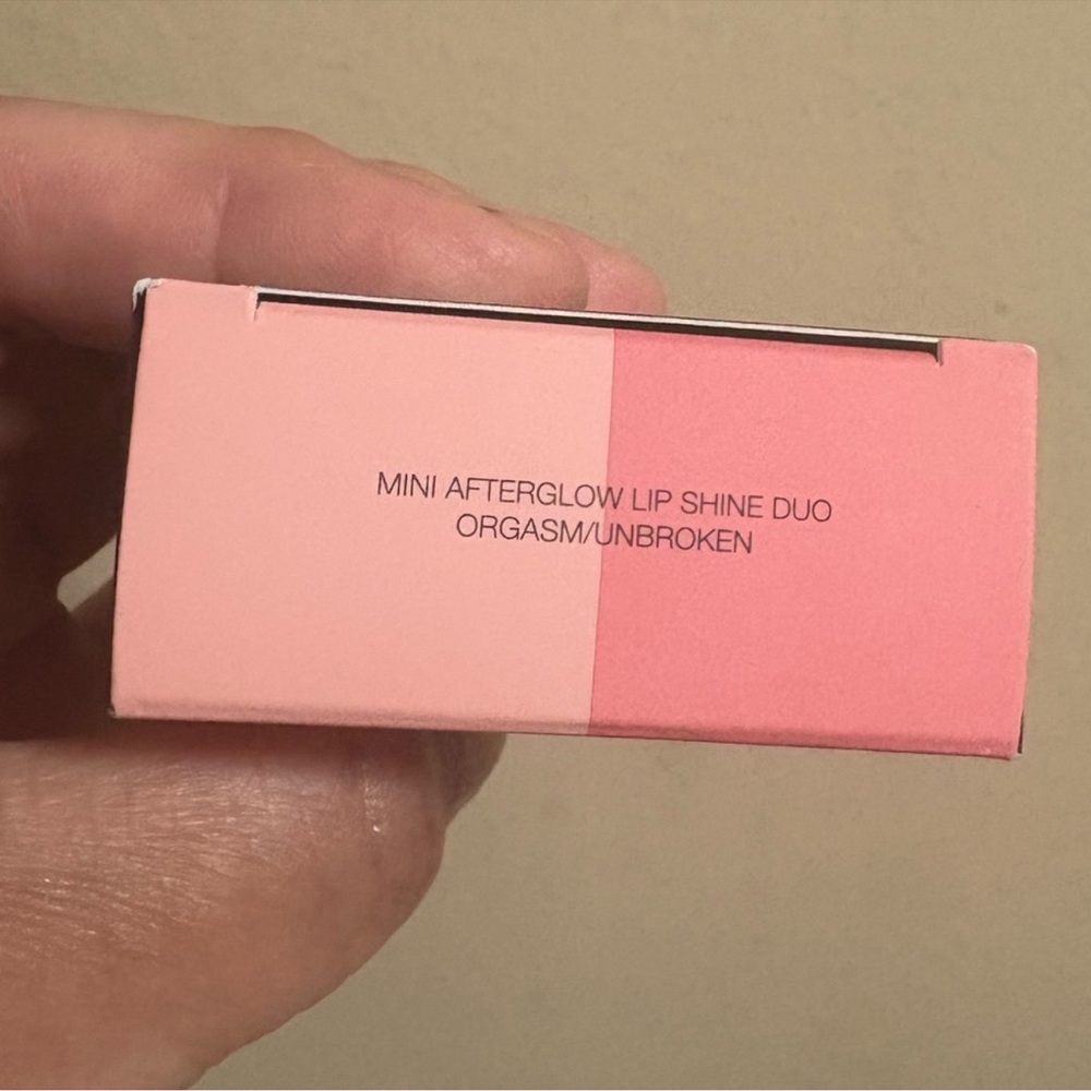 NARS Mini Afterglow Lip Shine Duo — ORGASM/UNBROKEN Brand New Never Opened - Picture 3 of 9